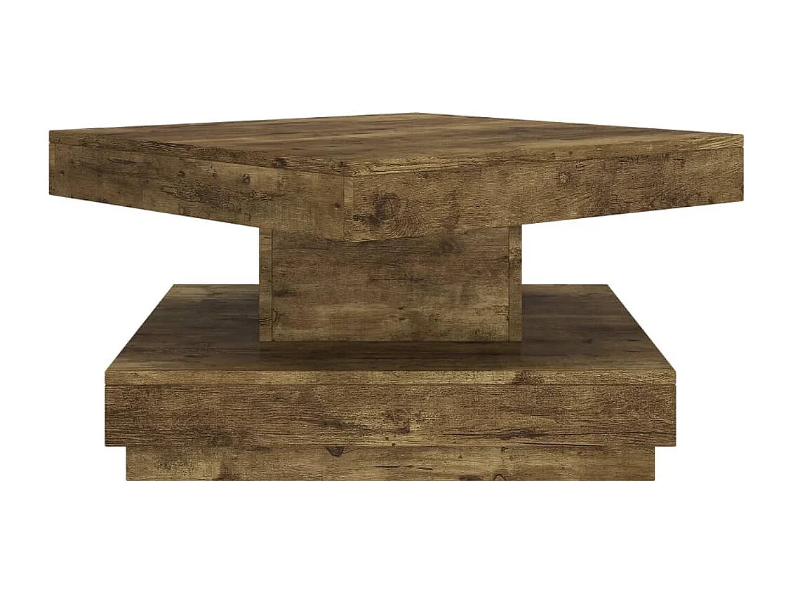 Table basse Marron foncé 60x60x35 cm MDF