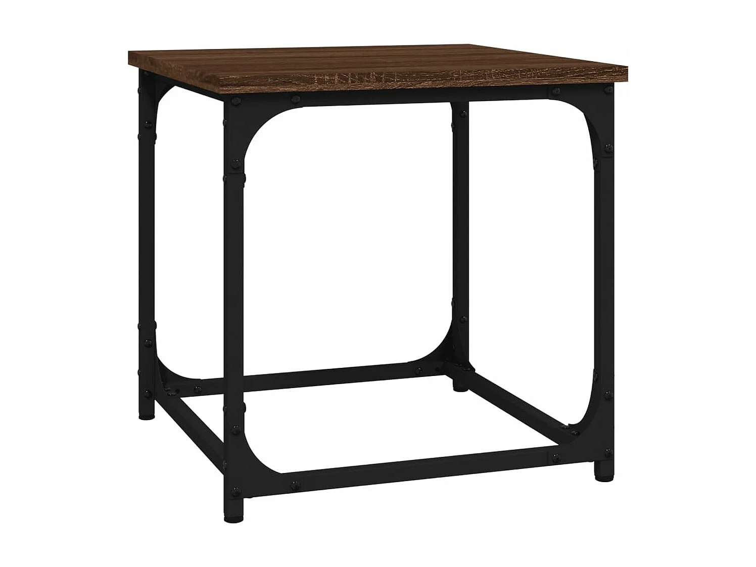 Table d'appoint Chêne marron 40x40x40 cm Bois d'ingénierie