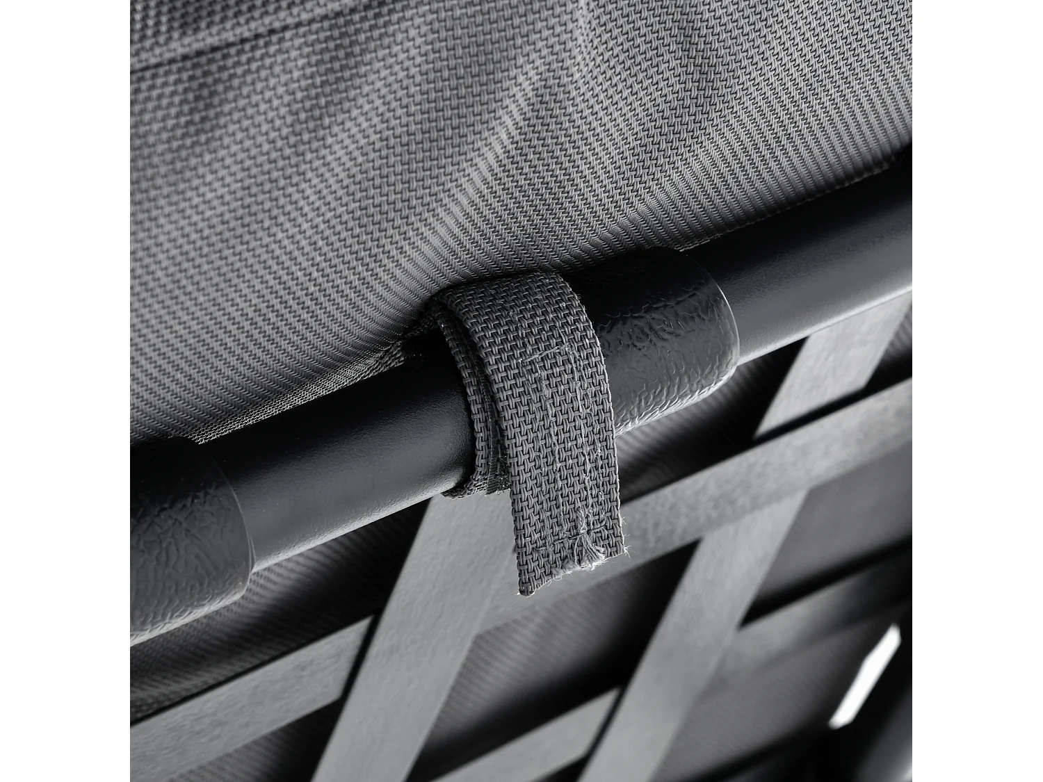 Balancelle de jardin 3 places grand confort toit inclinaison réglable épais coussins amovibles polyester acier époxy gris