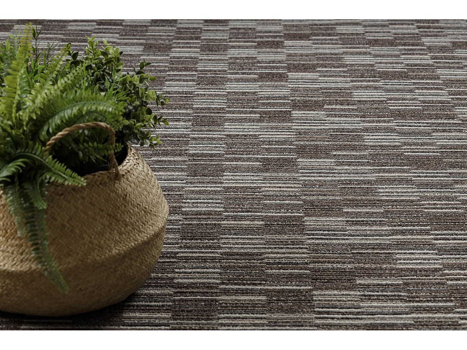 DYWAN - WYKŁADZINA LIBRA brąz 962 PASKI 100x150 cm
