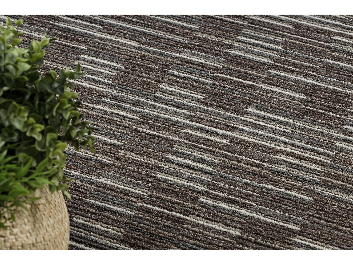 DYWAN - WYKŁADZINA LIBRA brąz 962 PASKI 100x150 cm