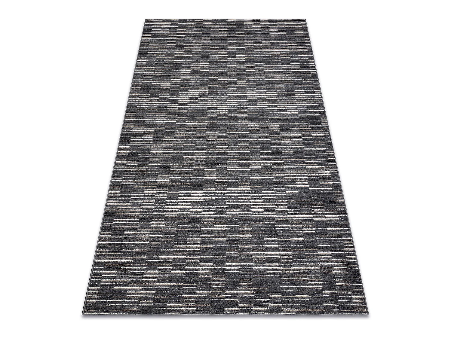 TAPIS - MOQUETTE LIBRA graphite 165 Rayures 100x150 cm