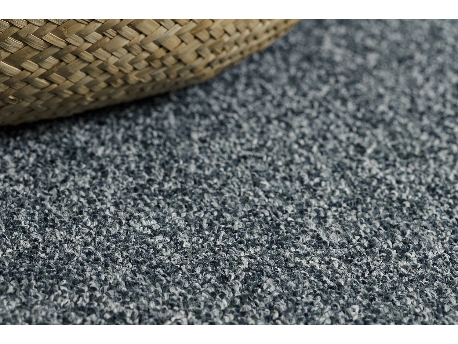 Teppich Teppichboden EXCELLENCE blau 897 eben, Melange 200x500 cm