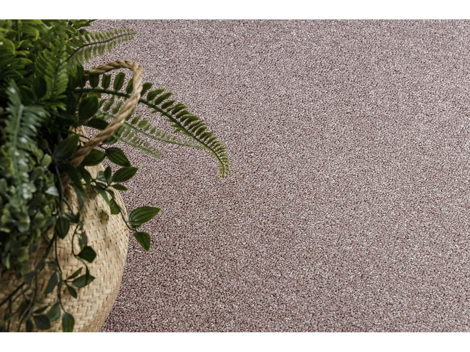 TAPIS - MOQUETTE EXCELLENCE rose pâle 407 plaine MÉLANGE 200x200 cm