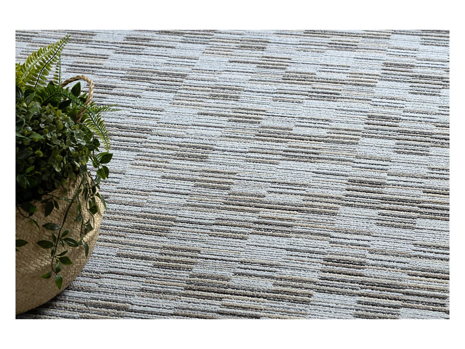TAPIS - MOQUETTE LIBRA gris 109 Rayures 150x200 cm