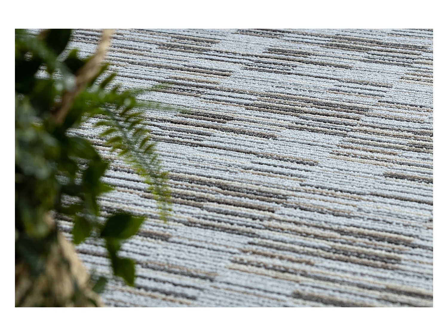 TAPIS - MOQUETTE LIBRA gris 109 Rayures 150x200 cm