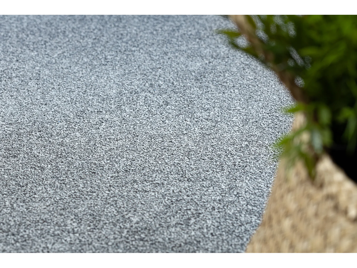 Teppich Teppichboden EXCELLENCE grau 109 eben, Melange 100x300 cm