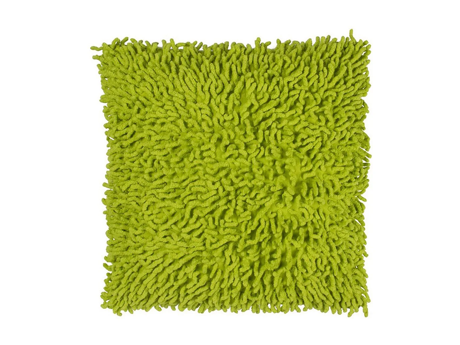 SHAGGY DISCO - Coussin en coton seventies vert 40x40