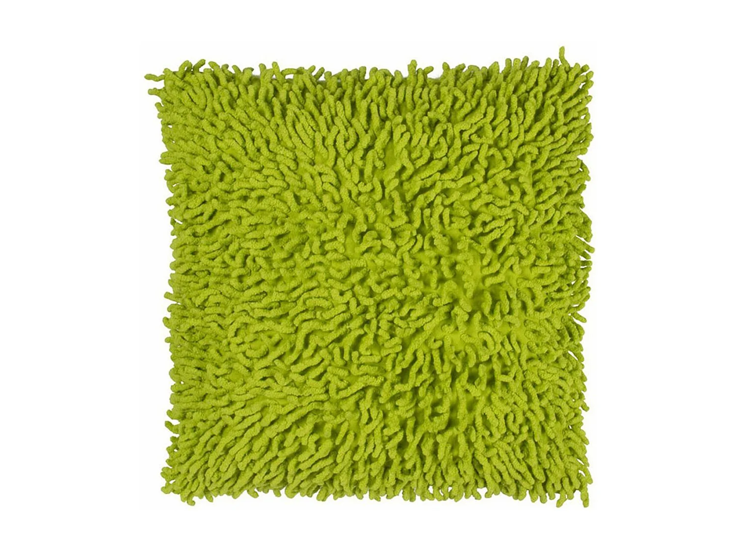 SHAGGY DISCO - Coussin en coton seventies vert 40x40
