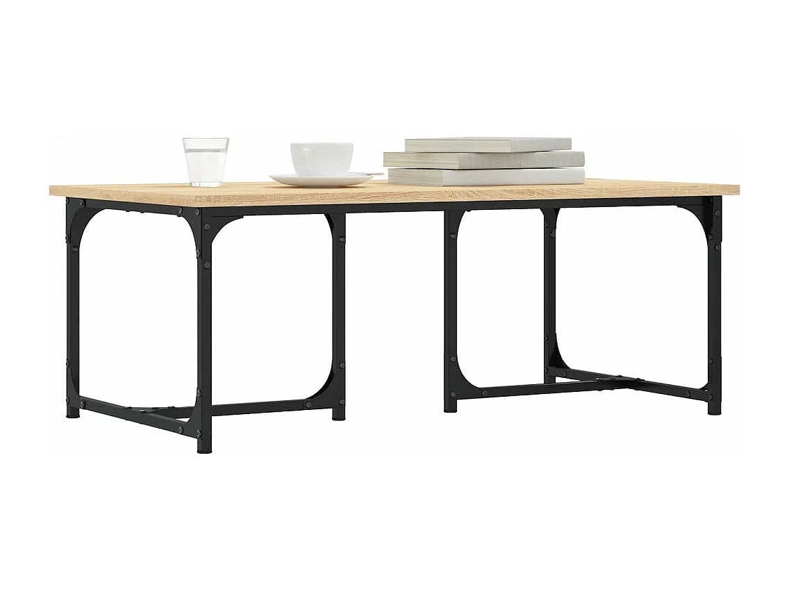 Mesa de centro madera contrachapada roble Sonoma 90x50x35 cm