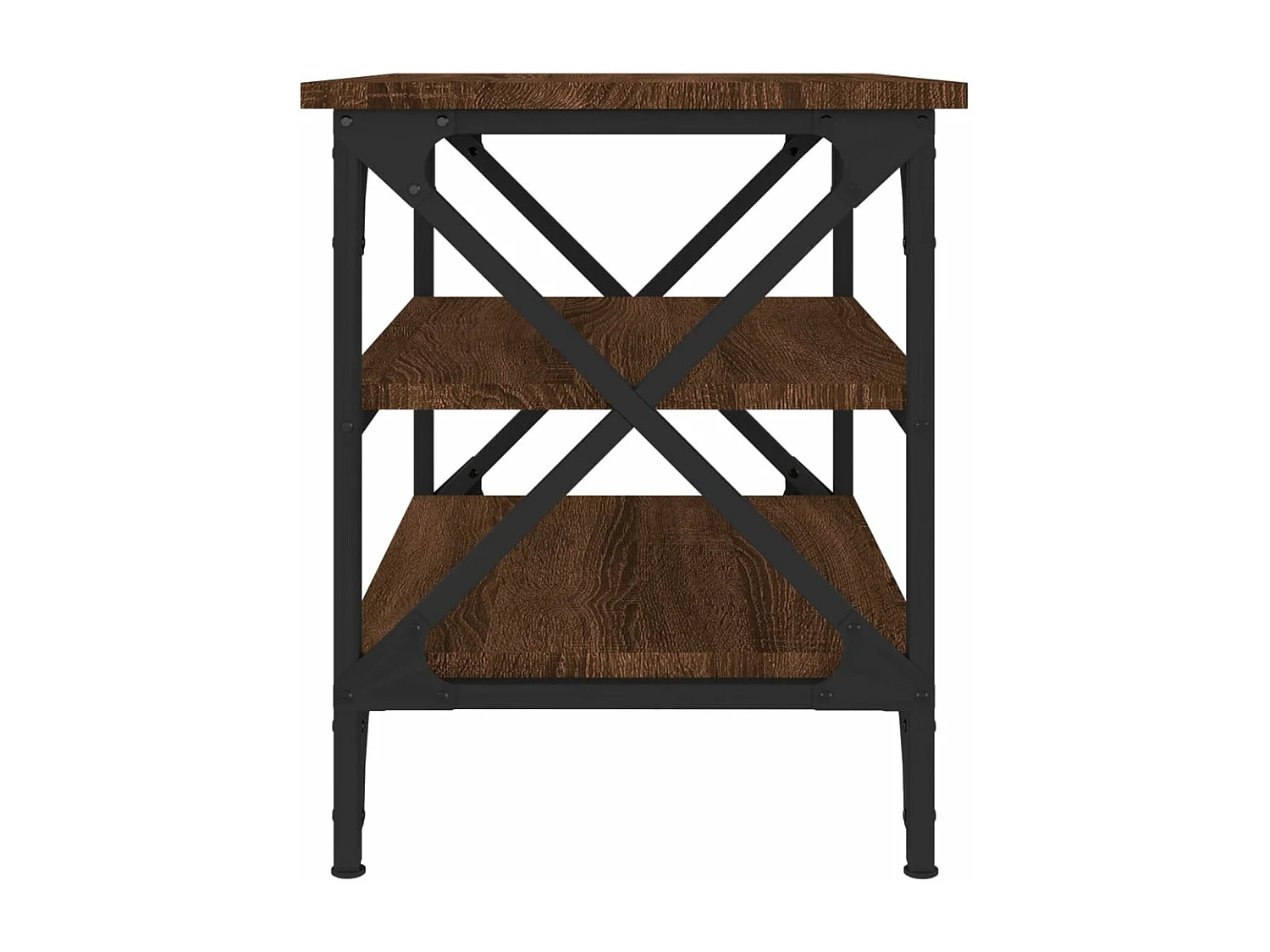 Table d'appoint Chêne marron 55x38x45 cm Bois d'ingénierie