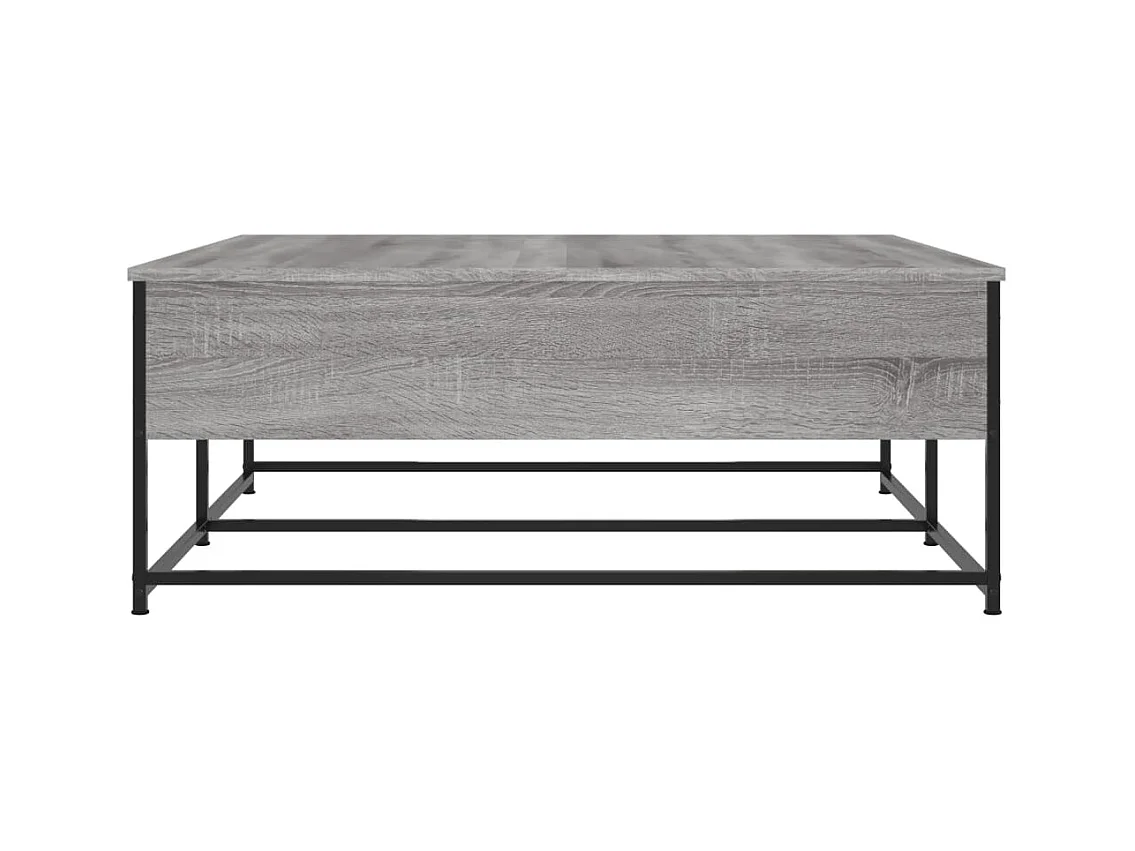 Table basse sonoma gris 100x99x40 cm bois d'ingénierie