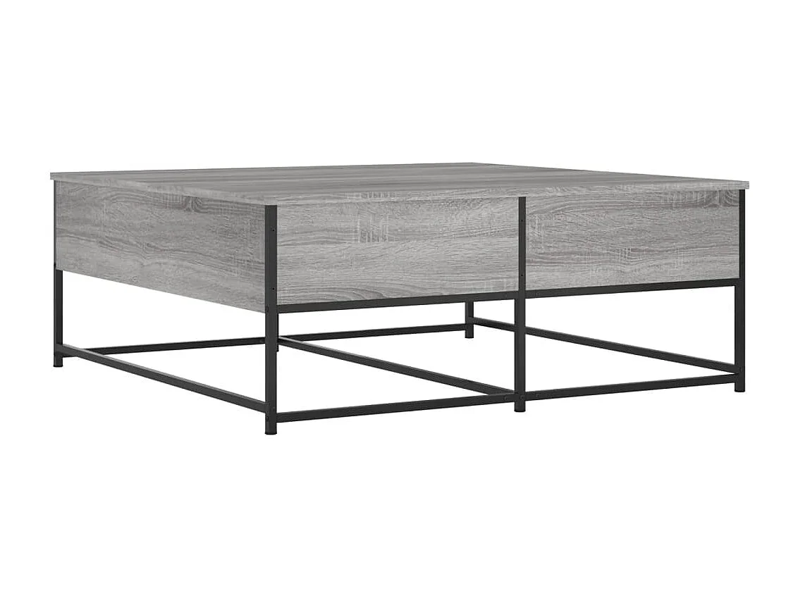 Mesa de centro 100x99x40 cm derivados madeira cinzento sonoma