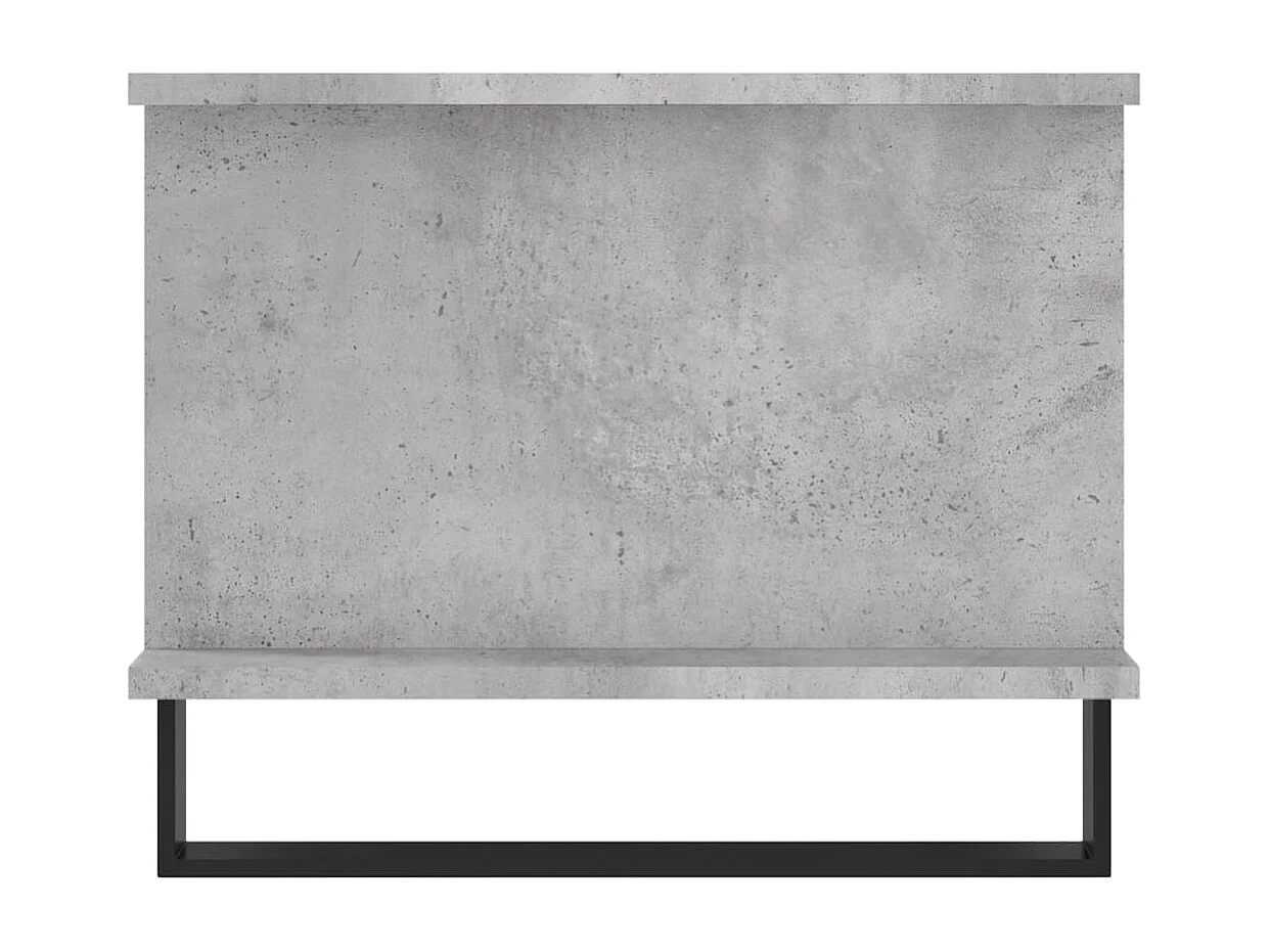 Mesa de centro 90x50x40 madeira processada cinza cimento