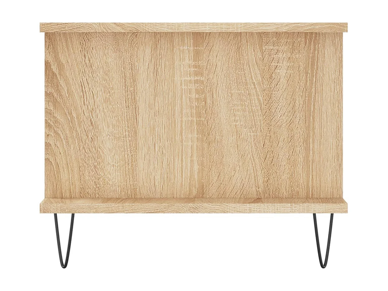Salontafel 90x50x40 cm bewerkt hout sonoma eikenkleurig