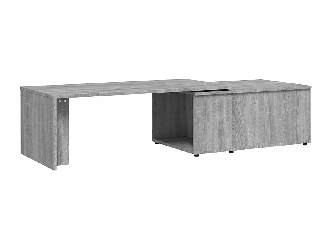 Mesa de centro de madera contrachapada gris Sonoma 150x50x35 cm