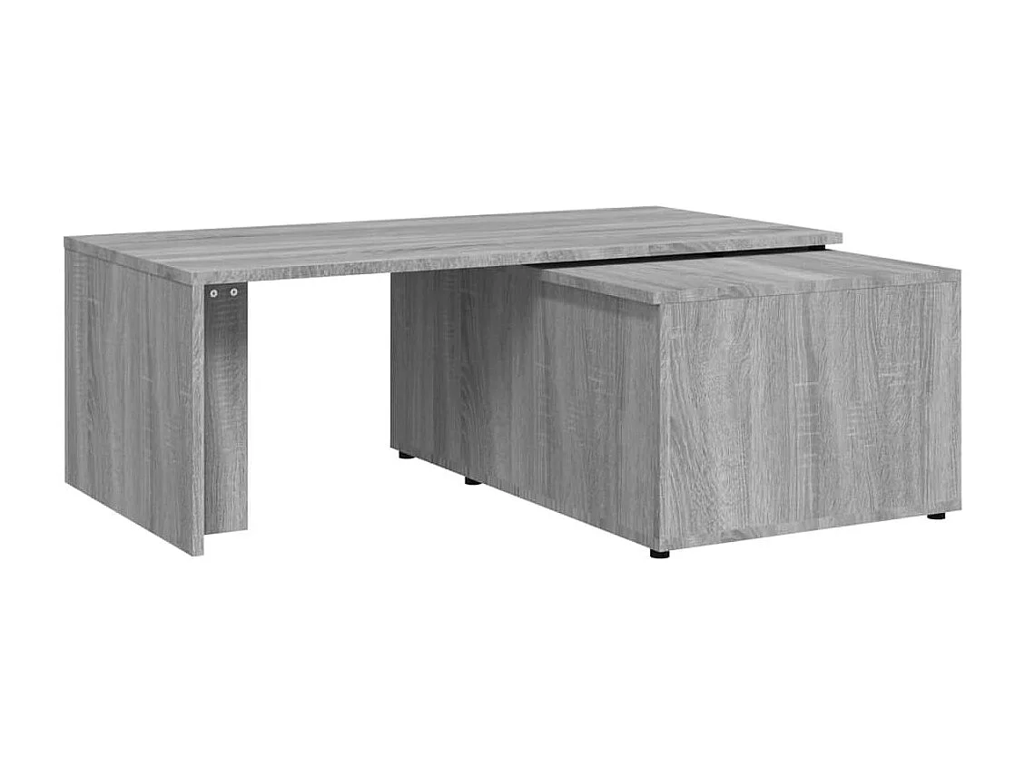 Mesa de centro de madera contrachapada gris Sonoma 150x50x35 cm