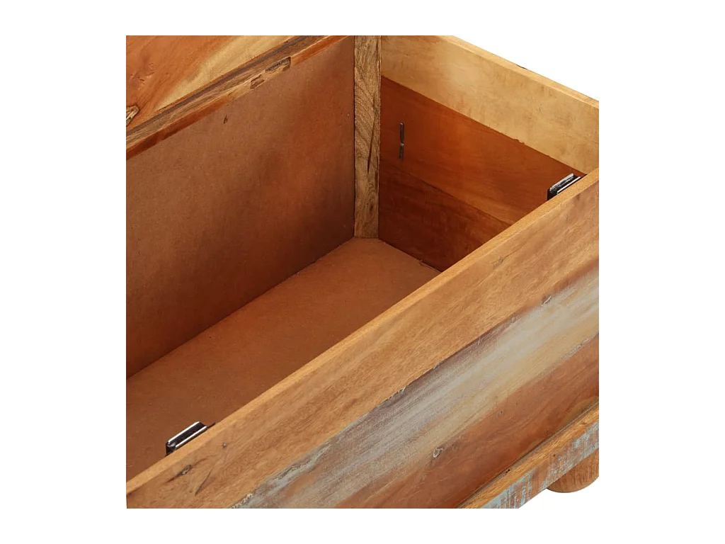 Mesa de centro de madera reciclada 70x70x38 cm