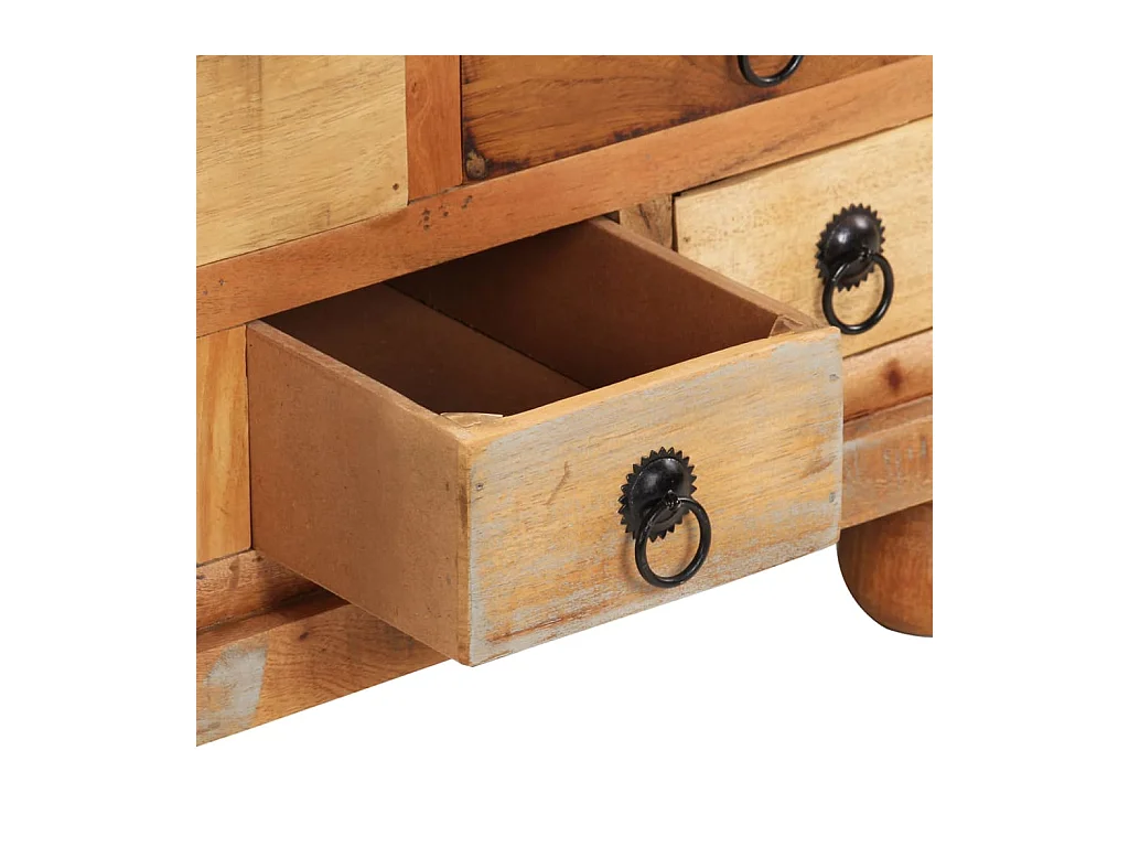 Mesa de centro de madera reciclada 70x70x38 cm