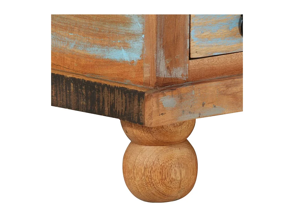 Mesa de centro de madera reciclada 70x70x38 cm
