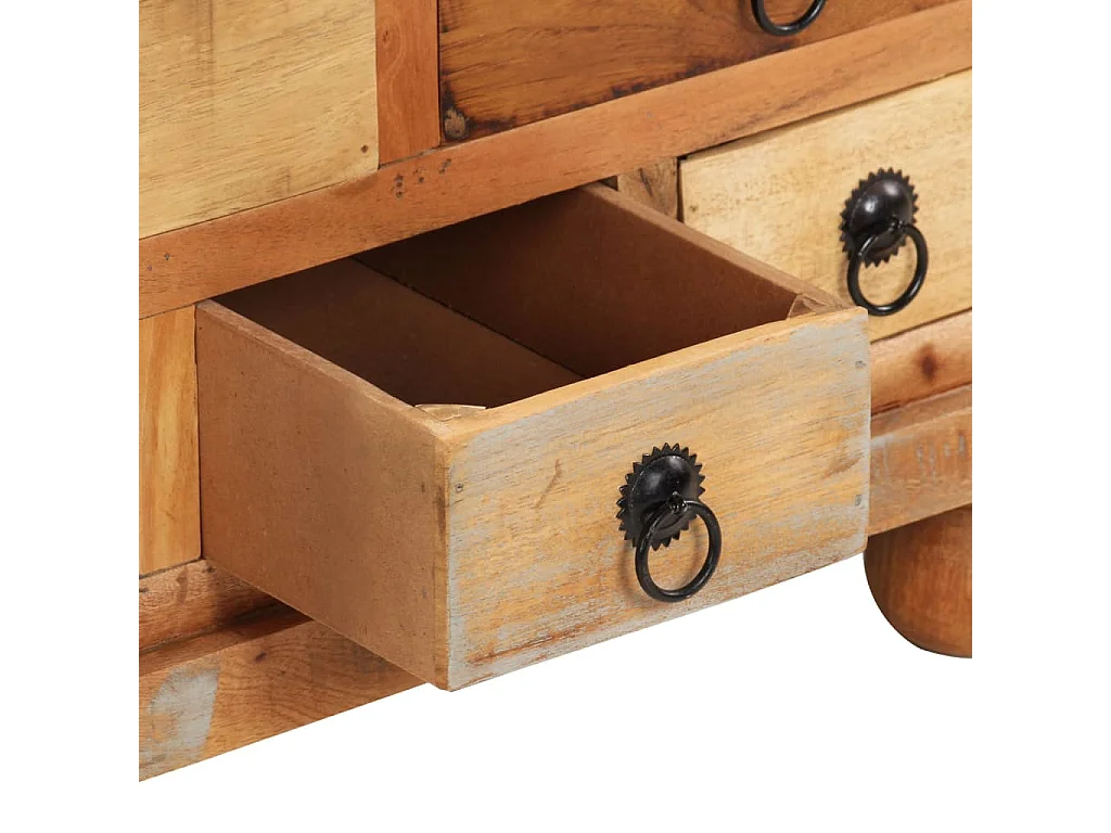 Mesa de centro de madera reciclada 70x70x38 cm