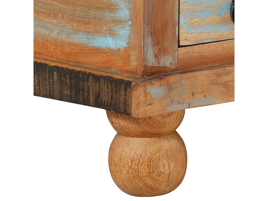 Mesa de centro de madera reciclada 70x70x38 cm