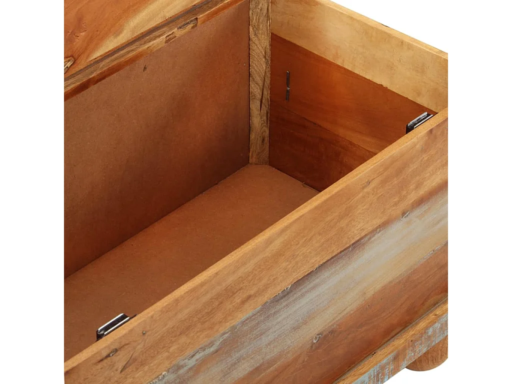 Mesa de centro de madera reciclada 70x70x38 cm