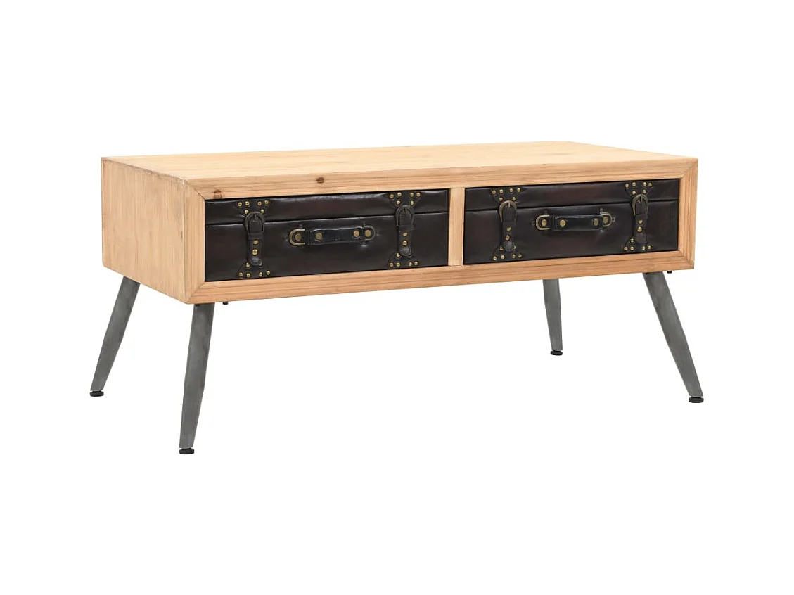 Table basse Bois massif de sapin 115 x 55 x 50 cm