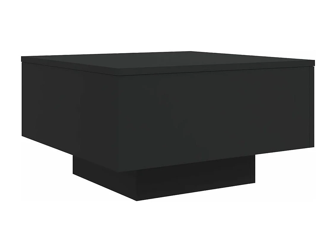 Table basse noir 55x55x31 cm bois d'ingénierie