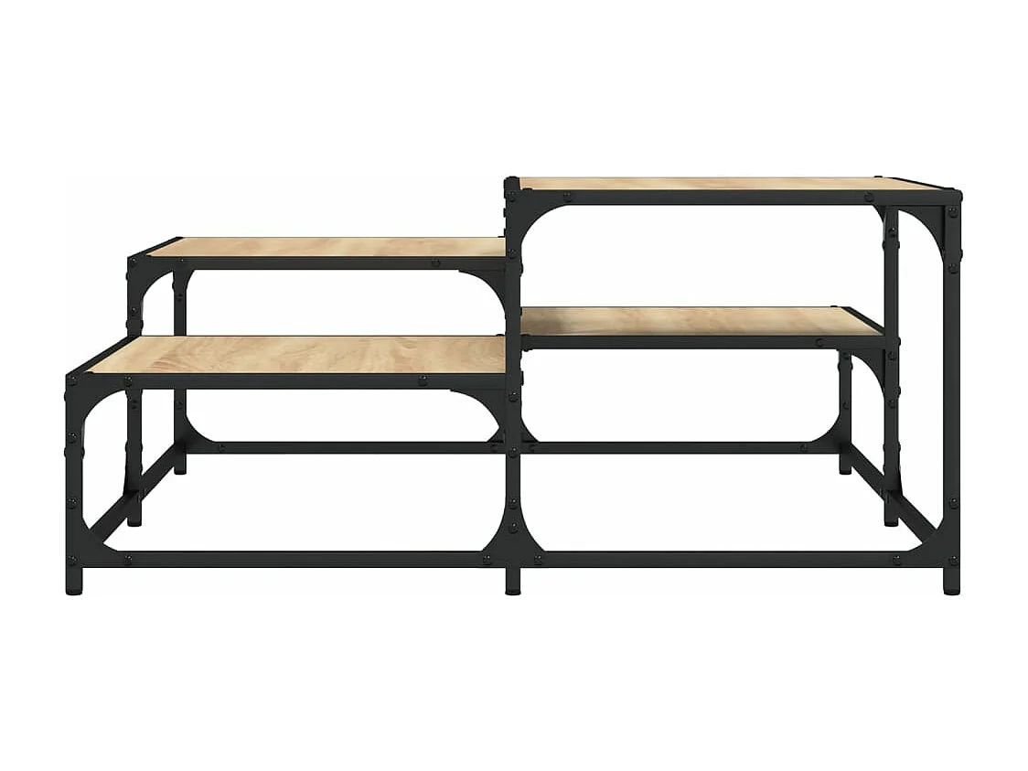 Table basse chêne sonoma 87,5x87,5x40 cm bois d'ingénierie