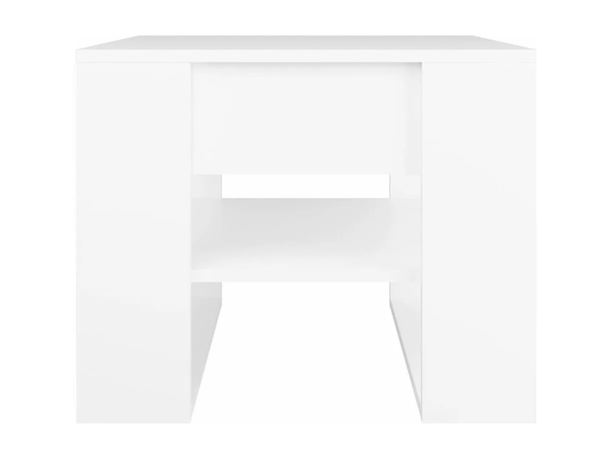 Table basse Blanc 55,5x55x45 cm Bois d'ingénierie