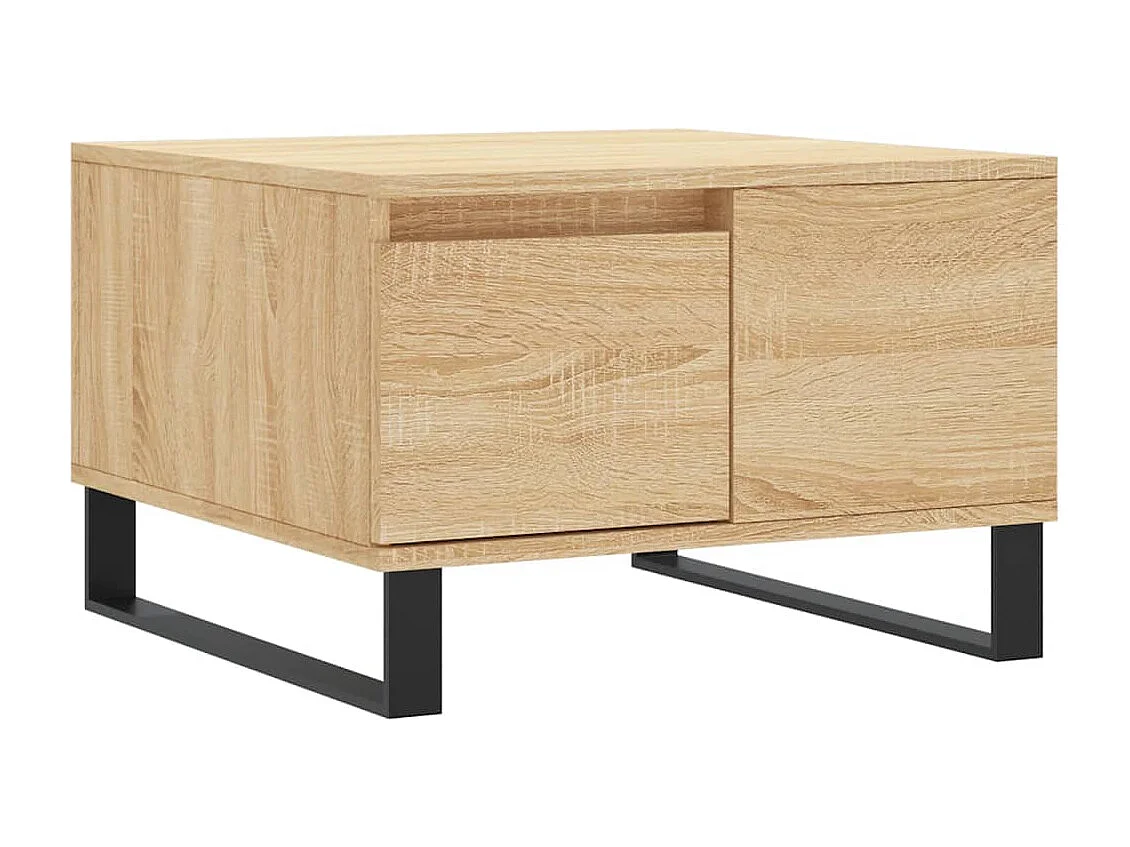 Table basse chêne sonoma 55x55x36,5 cm bois d'ingénierie