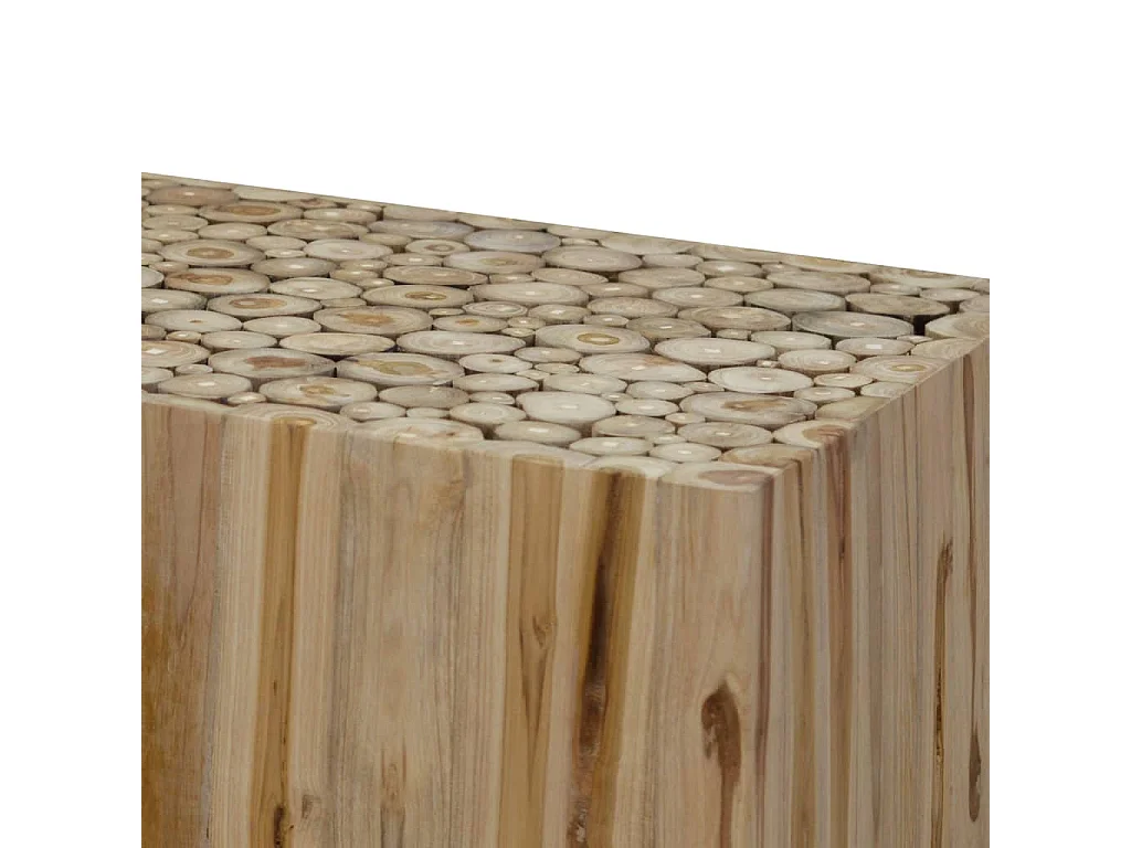 Table basse Teck véritable 90x50x30 cm