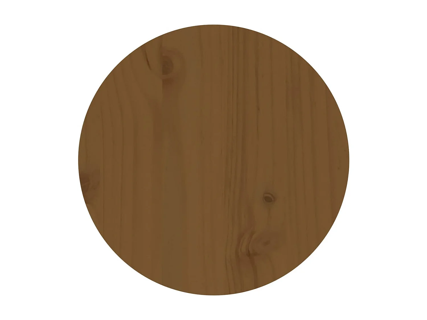 Table basse Marron miel Ø 35x35 cm Bois massif de pin