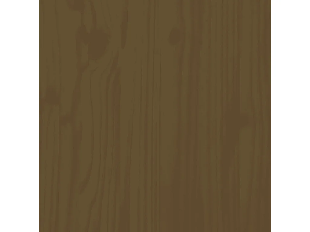 Table basse Marron miel Ø 35x35 cm Bois massif de pin