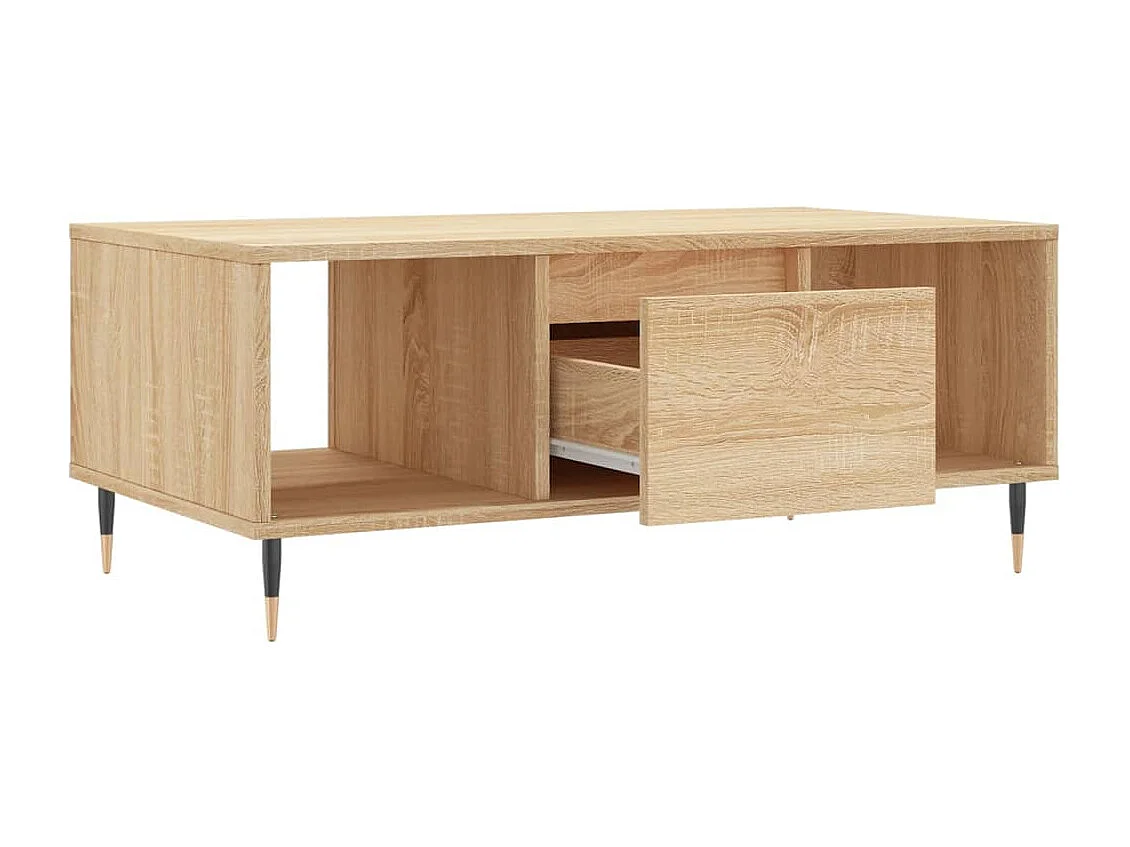 Mesa de centro 90x50x36,5 cm derivados madeira carvalho sonoma