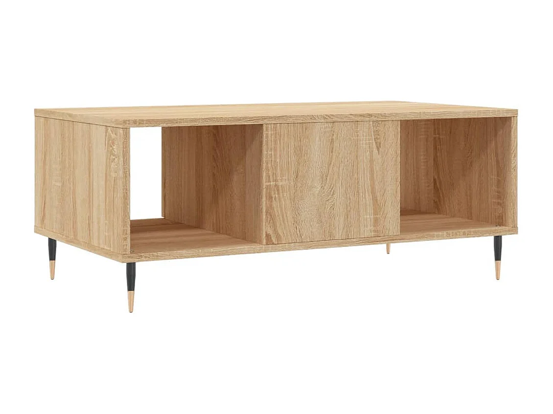 Mesa de centro 90x50x36,5 cm derivados madeira carvalho sonoma