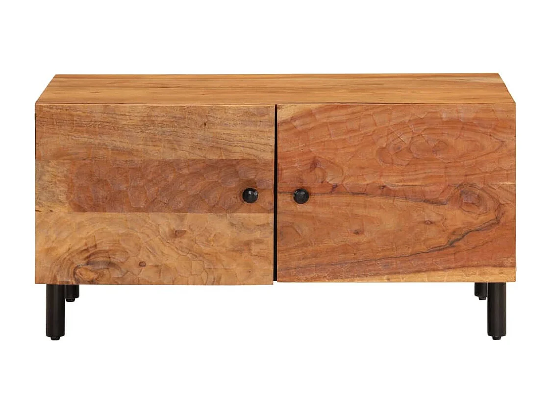 Table basse 80x50x40 cm bois massif d'acacia