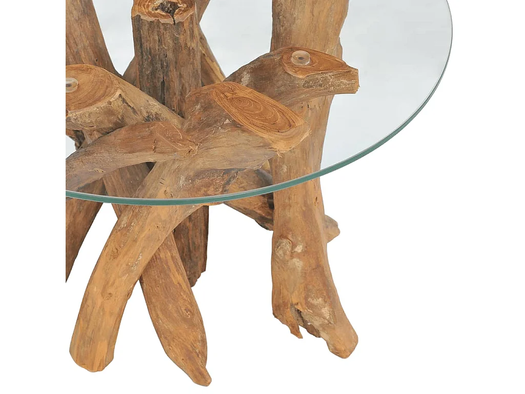 Table basse Bois flottant de teck massif 60 cm