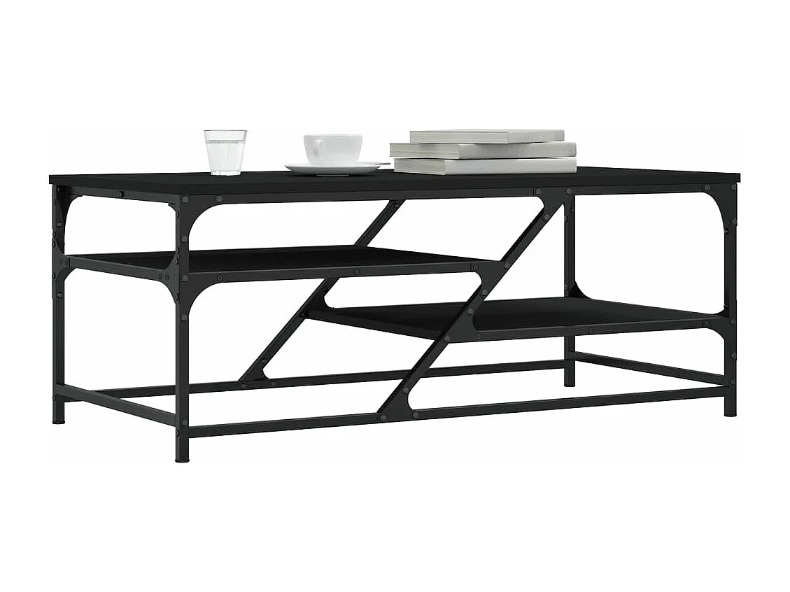 Mesa de centro 100x49x40 cm derivados de madeira preto