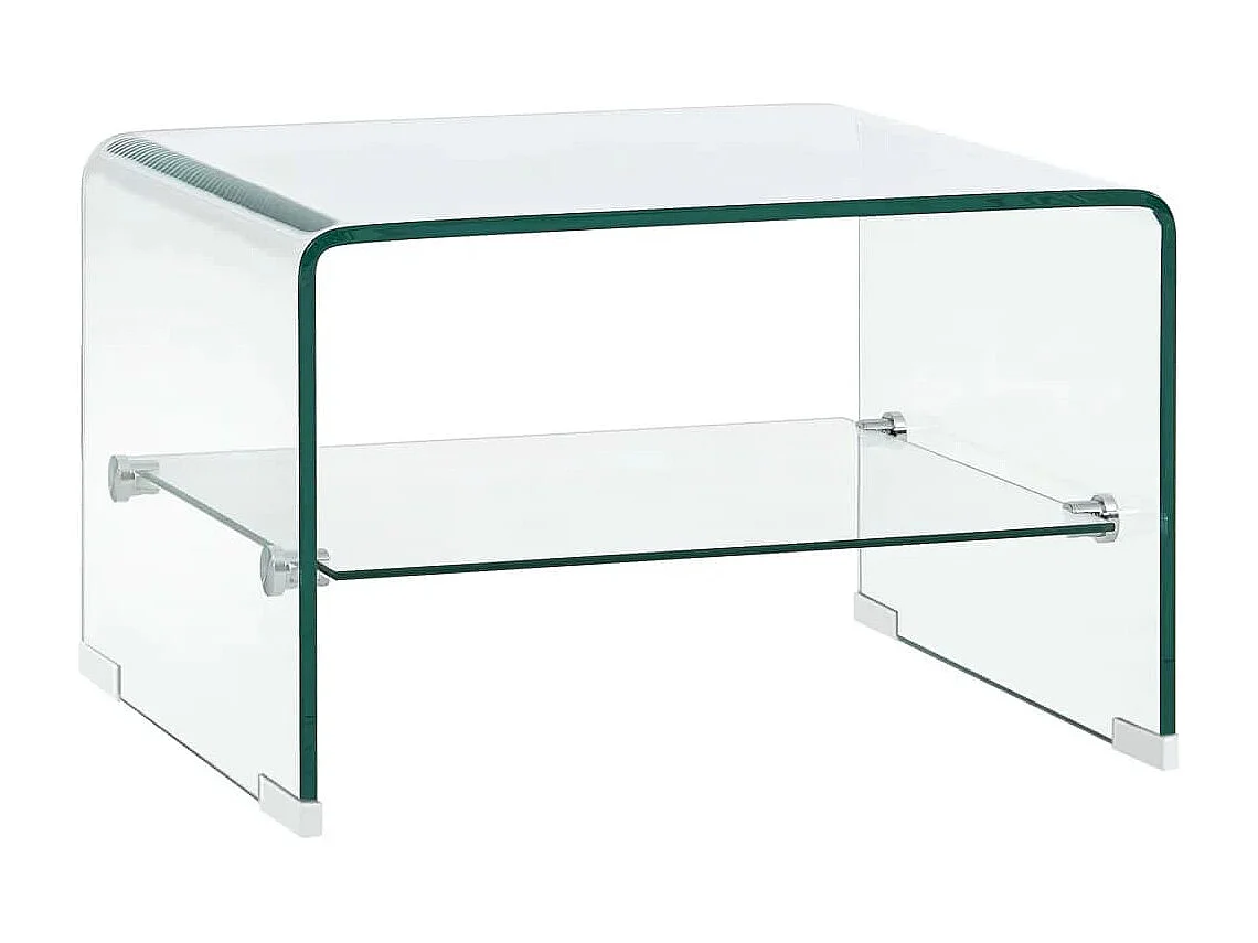 Table basse Clair 50 x 45 x 33 cm Verre trempé