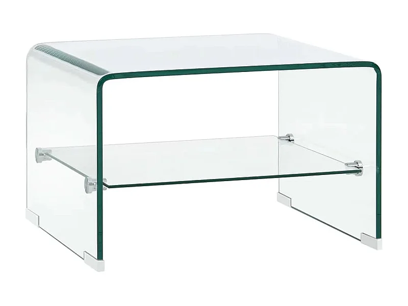 Table basse Clair 50 x 45 x 33 cm Verre trempé