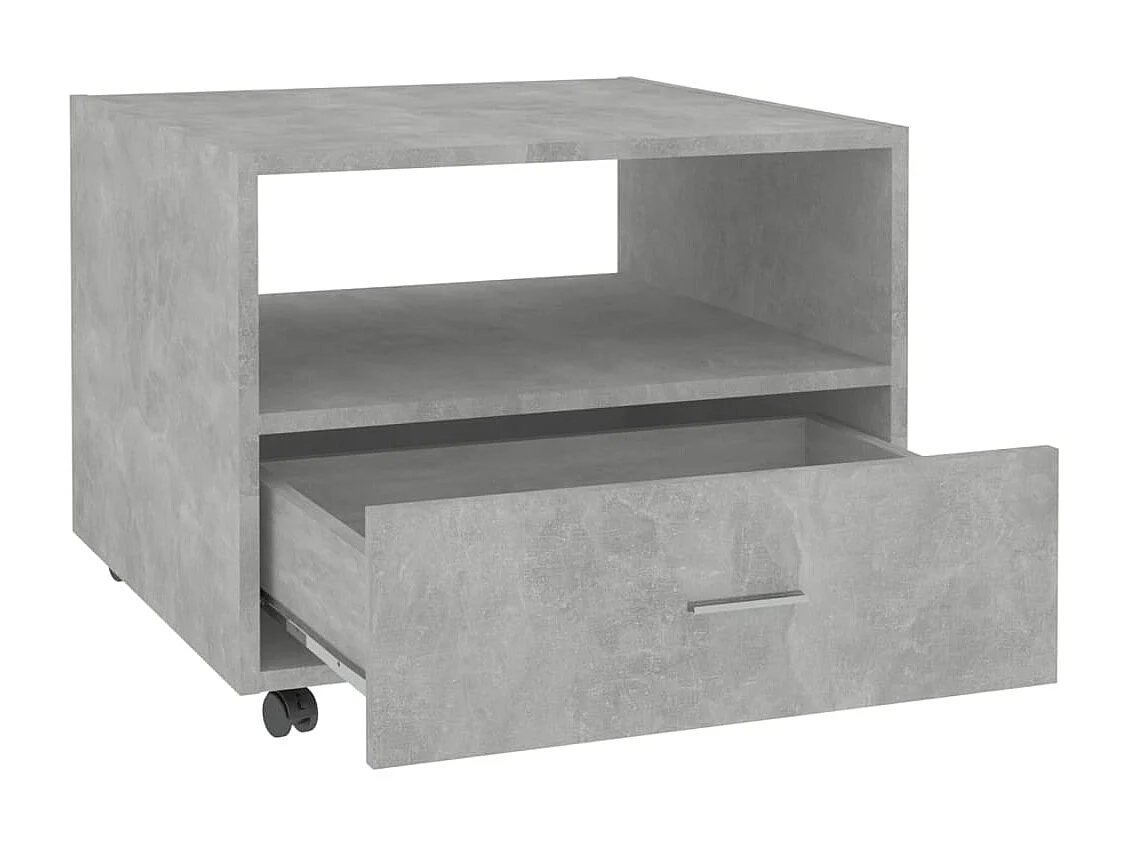 Table basse Gris béton 55x55x40 cm Bois d'ingénierie