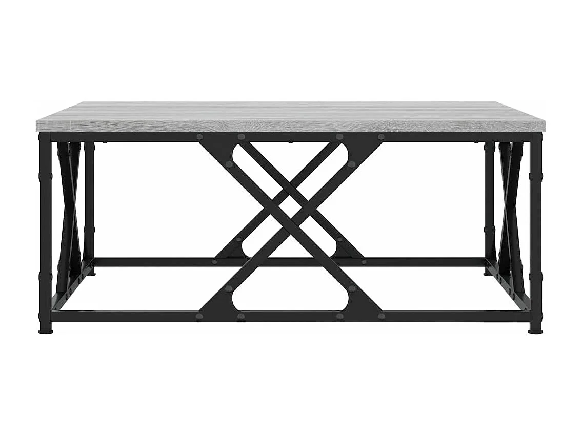 Table basse sonoma gris 70x70x30 cm bois d'ingénierie