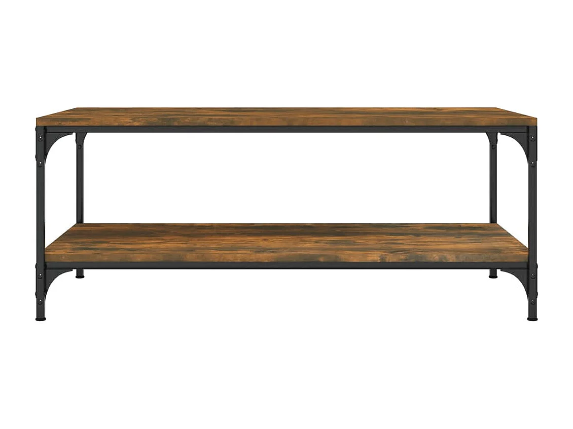 Table basse Chêne fumé 80x50x40 cm Bois d'ingénierie