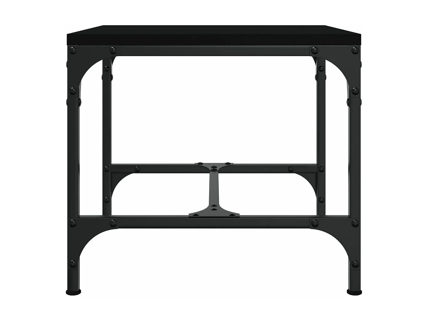 Tables d'appoint 2 pièces Noir 40x40x35 cm Bois d'ingénierie