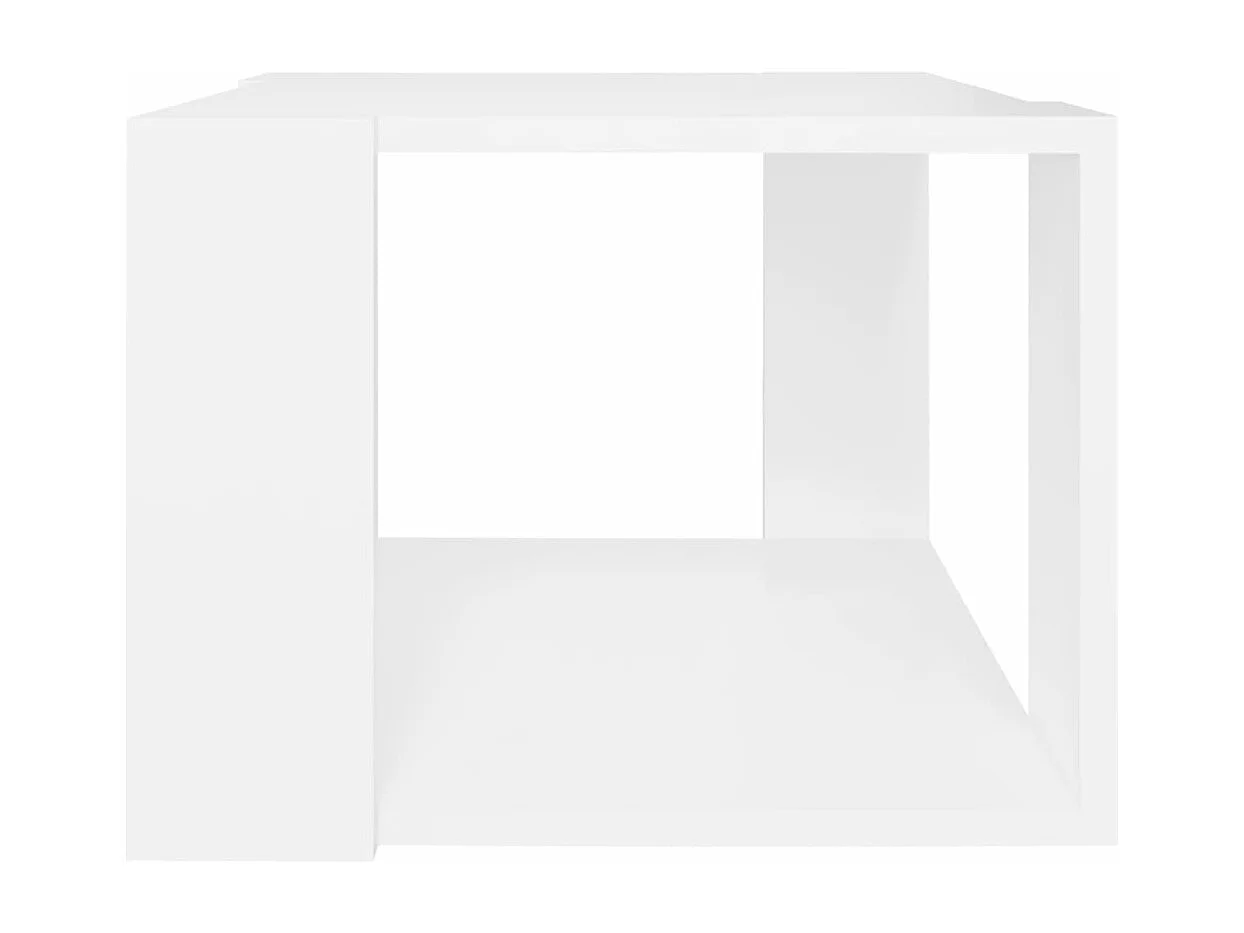 Table basse Blanc 40x40x30 cm Bois d'ingénierie