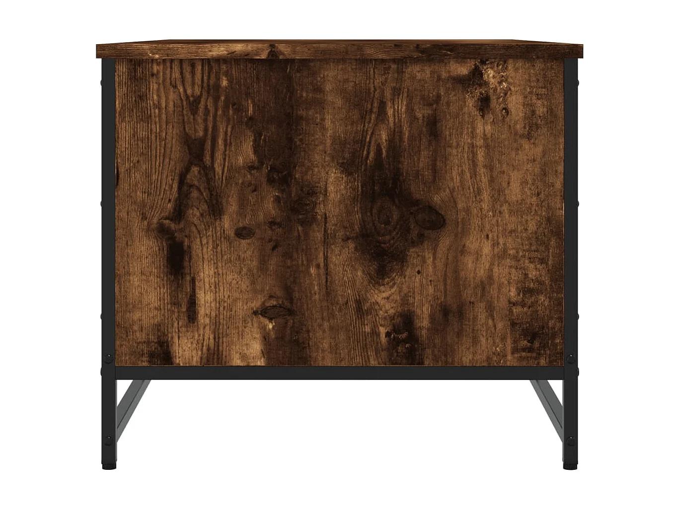 Table basse chêne fumé 85,5x51x45 cm bois d'ingénierie