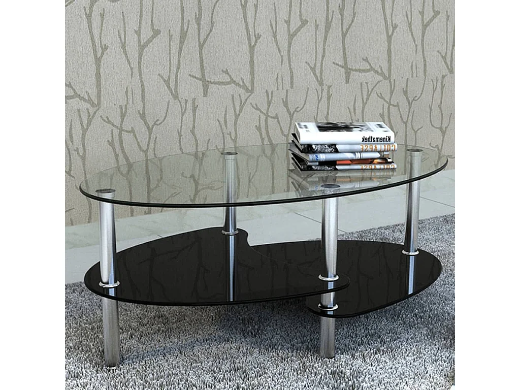 Table basse avec design exclusif Noir