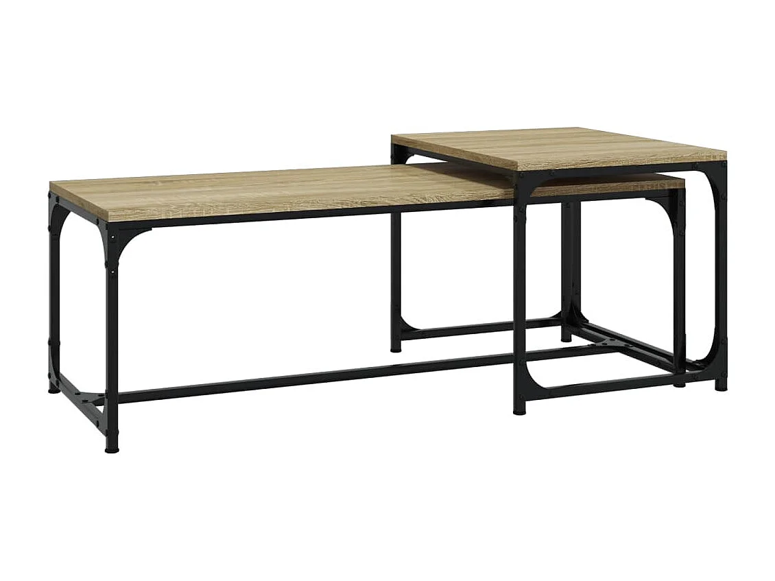 Tables basses 2 pièces Chêne sonoma Bois d'ingénierie